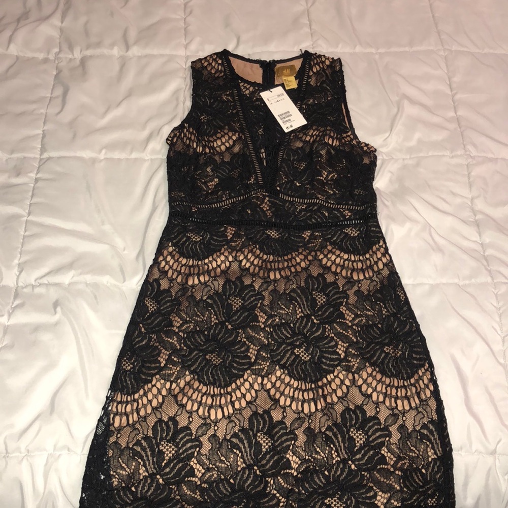 H&M Black Lace Bodycon